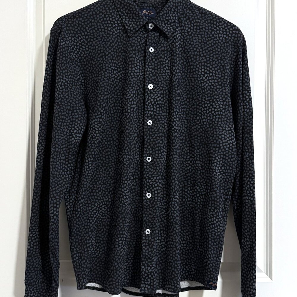 Good Man Brand All Over Print Button-down Shirt Mens M